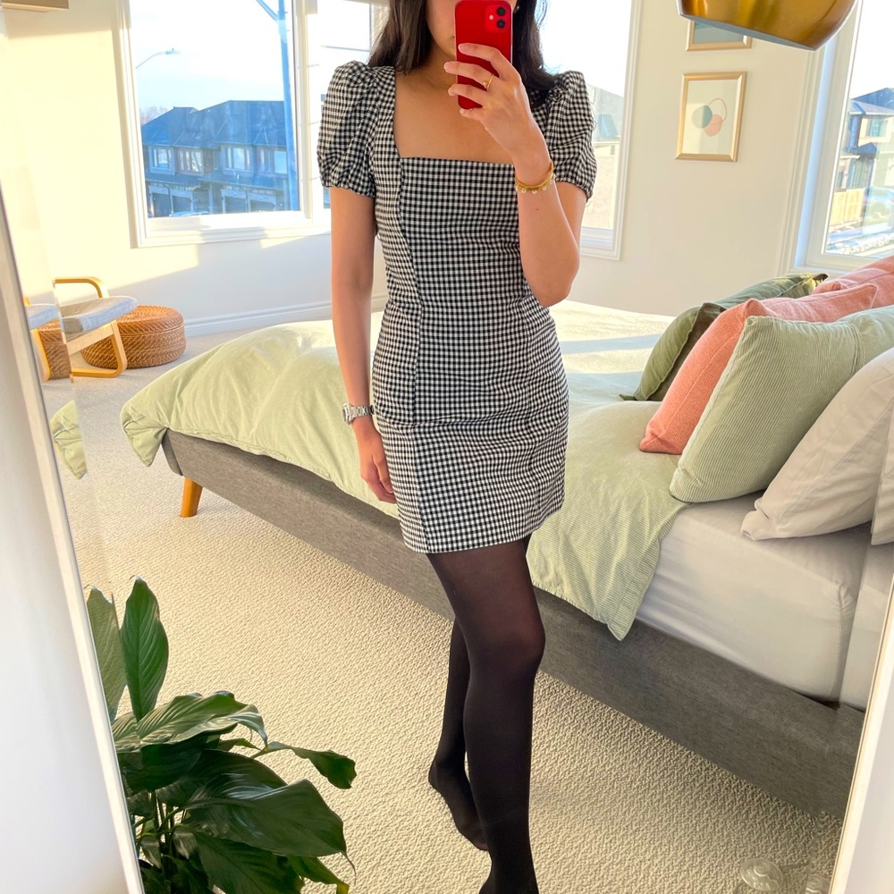 SOLD - NWT: Zara Gingham Mini Dress